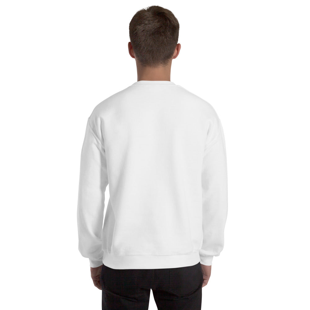 "Shit, I Need Some XCP" Crewneck sweatshirt — White, Men's Back