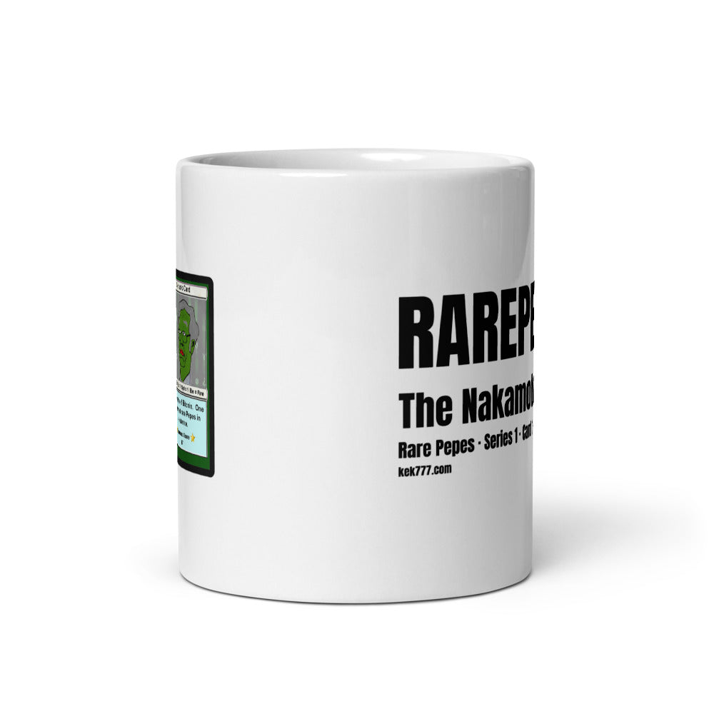RAREPEPE by Mike — Rare Pepes Series 1 Card 1 — on a mug, 11 oz, Default Front view