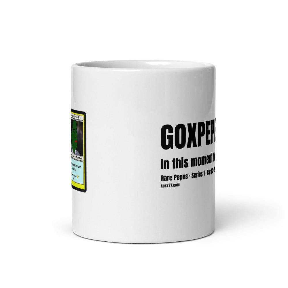 GOXPEPE by Mike — Rare Pepes Series 1 Card 2 — on a mug, 11 oz, Default Front view