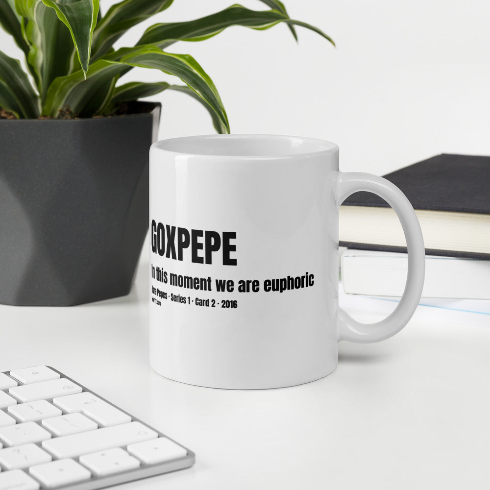 GOXPEPE by Mike — Rare Pepes Series 1 Card 2 — on a mug, 11 oz, Environment Office environment